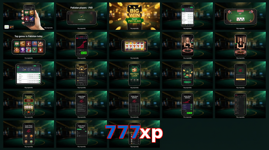 Main screen of 777Xp bet page for PK players